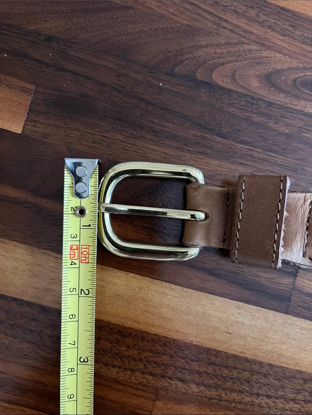Guy Harvey Tuna Embroidered Leather Belt Sz 38 Solid Brass Fishing